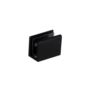 Pius Glass Panel Clip 10mm - Matte Black by ABI Interiors Pty Ltd, a Showers for sale on Style Sourcebook
