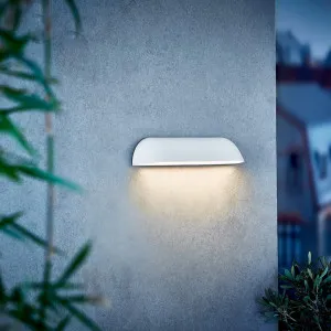 Nordlux Front Medium LED Wall Light White by Nordlux, a Outdoor Lighting for sale on Style Sourcebook