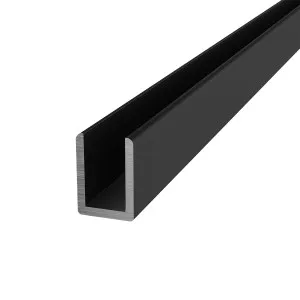 Aluminium U-Channel Matte Black 2100mm by Highgrove Bathrooms, a Showers for sale on Style Sourcebook