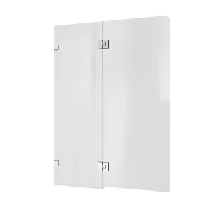 Bath Screen Kit ñ Fixed & Swing Double Panel 8mm Glass Swing Pivot Chrome by Highgrove Bathrooms, a Showers for sale on Style Sourcebook