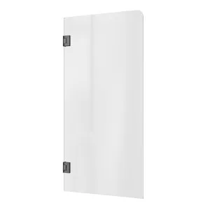 Bath Screen Kit - Single Panel 8mm Glass with Swing Pivot Gunmetal by Highgrove Bathrooms, a Showers for sale on Style Sourcebook