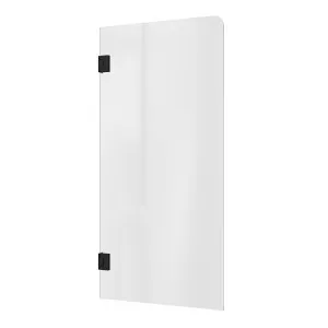 Bath Screen Kit - Single Panel 8mm Glass with Swing Pivot Matte Black by Highgrove Bathrooms, a Showers for sale on Style Sourcebook