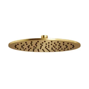 MONSOON Round Shower Head Brushed Brass 300mm by Highgrove Bathrooms, a Showers for sale on Style Sourcebook