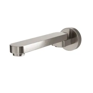 OMEGA In Wall Swivel Spout Brushed Nickel 220mm by Highgrove Bathrooms, a Bathroom Taps & Mixers for sale on Style Sourcebook