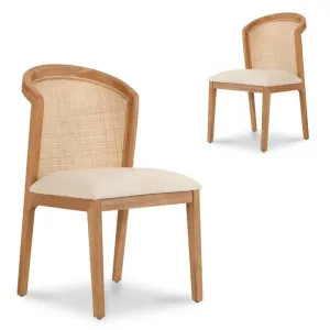 Set of 2 - Margie Fabric Dining Chair - Dawn Beige by Interior Secrets - AfterPay Available by Interior Secrets, a Dining Chairs for sale on Style Sourcebook