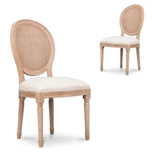 Set of 2 - Lenora ELM Dining Chair - Dawn Beige by Interior Secrets - AfterPay Available by Interior Secrets, a Dining Chairs for sale on Style Sourcebook