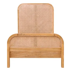 Willow Single Bed Frame in Mangowood Clear / Rattan by OZ Design, a Beds & Bed Frames for sale on Style Sourcebook