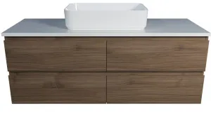 Ashton Vanity 1200mm Centre WG Basin SilkSurface AC Top Wall hung by Timberline, a Vanities for sale on Style Sourcebook