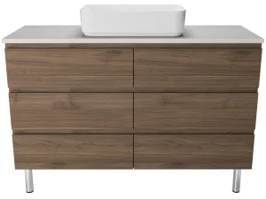Ashton Vanity 1200mm Centre WG Basin SilkSurface AC Top On Legs by Timberline, a Vanities for sale on Style Sourcebook