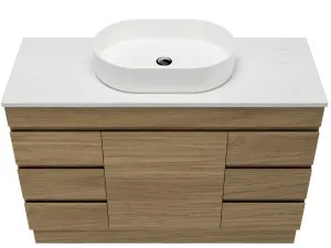 Bargo Vanity 1200mm Centre WG Basin SilkSurface AC Top Floor standing by Timberline, a Vanities for sale on Style Sourcebook