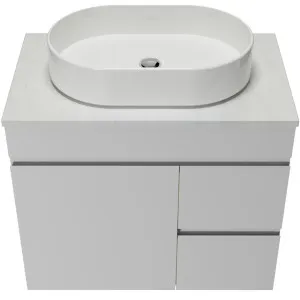 Bargo Vanity 750mm Centre WG Basin SilkSurface AC Top Wall hung by Timberline, a Vanities for sale on Style Sourcebook