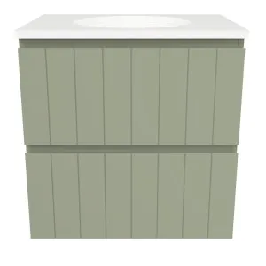 Henley Vanity 600mm Centre WG Basin SilkSurface UC Top Wall hung by Timberline, a Vanities for sale on Style Sourcebook