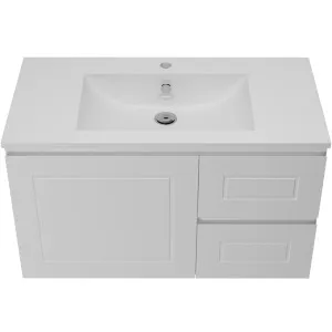 Nevada Classic Vanity 900mm Centre Bowl Alpha Top Wall hung by Timberline, a Vanities for sale on Style Sourcebook