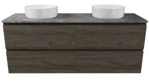 Oxbow Vanity 1500mm Double WG Basins SilkSurface AC Top Wall hung by Timberline, a Vanities for sale on Style Sourcebook