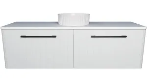 Saba Vanity 1500mm Centre WG Basin SilkSurface AC Top Wall hung by Timberline, a Vanities for sale on Style Sourcebook