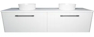 Saba Vanity 1800mm Double WG Basins SilkSurface AC Top Wall hung by Timberline, a Vanities for sale on Style Sourcebook