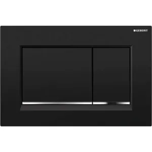 SQUARE PUSH PLATE BLACK SIGMA30 by Geberit, a Toilets & Bidets for sale on Style Sourcebook
