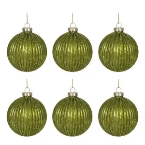 Gryse Boxed Set of 6 Baubles by Florabelle Living, a Christmas for sale on Style Sourcebook