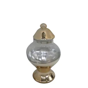 Cero Glass Jar Small Gold by Florabelle Living, a Decorative Accessories for sale on Style Sourcebook