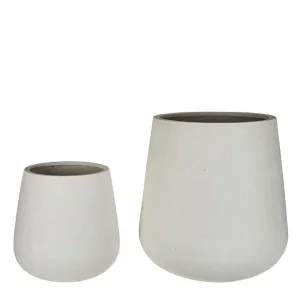 Tran Planter Set of 2 Cream Terrazzo by Florabelle Living, a Plant Holders for sale on Style Sourcebook