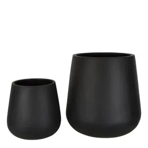 Tran Planter Set of 2 Black by Florabelle Living, a Plant Holders for sale on Style Sourcebook