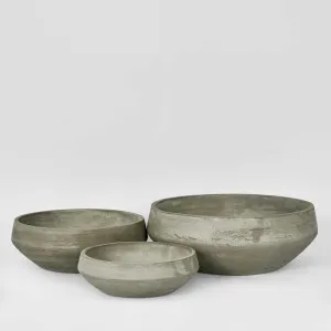 Landis Planter Bowl Set 3 Natural by Florabelle Living, a Plant Holders for sale on Style Sourcebook