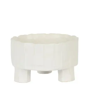 Marimo Mini Planter Shallow White by Florabelle Living, a Plant Holders for sale on Style Sourcebook