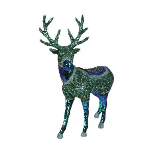 Stefni Sequin Reindeer Blue by Florabelle Living, a Christmas for sale on Style Sourcebook
