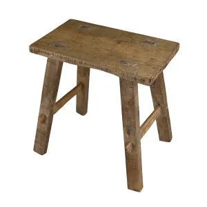 Small timber vintage side tableBench Natural by Florabelle Living, a Stools for sale on Style Sourcebook