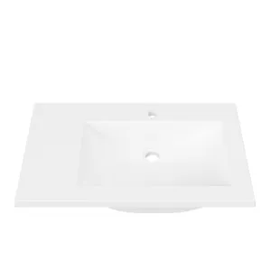 Monaco • Offset Bowl RH 750mm 1TH, Mineral Composite by Duroclass, a Basins for sale on Style Sourcebook