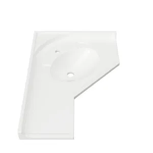 Supreme Corner • Offset RH 910mm 1TH, Mineral Composite by Duroclass, a Basins for sale on Style Sourcebook