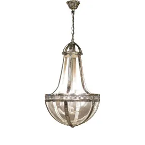 Doma Ceiling Pendant Medium Nickel by Florabelle Living, a Pendant Lighting for sale on Style Sourcebook