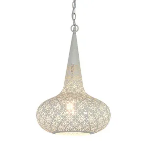 Triton Ceiling Pendant White by Florabelle Living, a Pendant Lighting for sale on Style Sourcebook