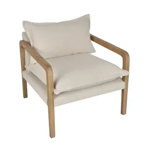 Coolum Armchair Natural by Florabelle Living, a Chairs for sale on Style Sourcebook