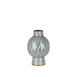 Gatsby Neck Vase Small Black & White by Florabelle Living, a Vases & Jars for sale on Style Sourcebook