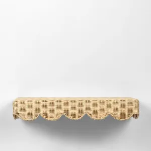Belle Rattan Wall Shelf Natural 60Cm by Florabelle Living, a Wall Shelves & Hooks for sale on Style Sourcebook