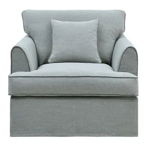 Slip Cover Only - Byron Hamptons Armchair Sage by Florabelle Living, a Sofas for sale on Style Sourcebook