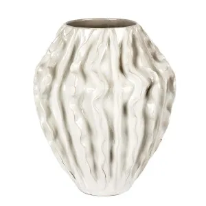 Marine Wave Vase 35cm by Florabelle Living, a Vases & Jars for sale on Style Sourcebook