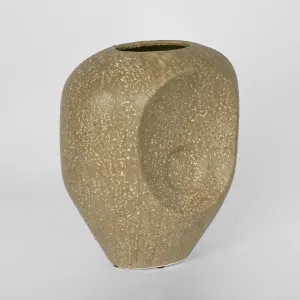 Scallop Vase Large Olive by Florabelle Living, a Vases & Jars for sale on Style Sourcebook
