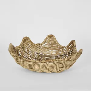 Clam Shell Rattan Small Natural by Florabelle Living, a Platters & Serving Boards for sale on Style Sourcebook