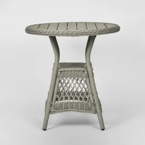 Marco Aluminium Synthetic Wicker Table Grey -Outdoor by Florabelle Living, a Stools for sale on Style Sourcebook