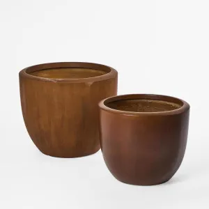 Finn Set of 2 Planter Rust Look by Florabelle Living, a Plant Holders for sale on Style Sourcebook