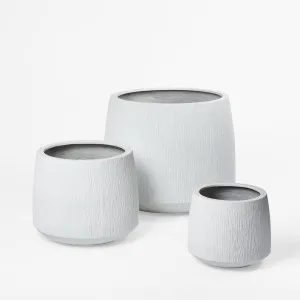 Vita Set of 3 Planter White by Florabelle Living, a Plant Holders for sale on Style Sourcebook