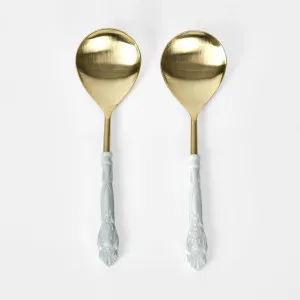 Enamel Serving Spoons Set of 2 by Florabelle Living, a Cutlery for sale on Style Sourcebook