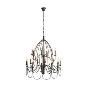 Large Arm Taupe Chandelier by Florabelle Living, a Chandeliers for sale on Style Sourcebook