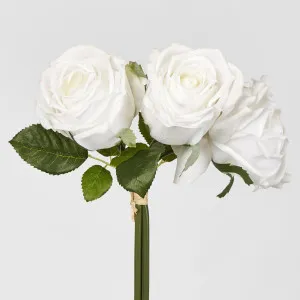 Willow Rose Bunch 29cm White by Florabelle Living, a Plants for sale on Style Sourcebook