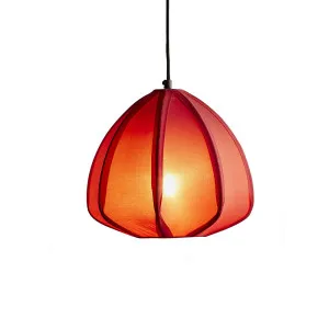 Urchin Ceiling Pendant Deep Red by Florabelle Living, a Pendant Lighting for sale on Style Sourcebook