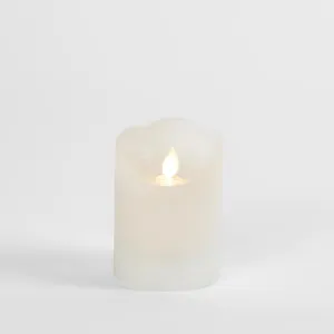 LED Battery Operated Wax Flameless Candle White 10cm by Florabelle Living, a Candles for sale on Style Sourcebook