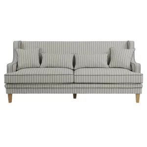 Bondi Hamptons 3 Seat Sofa Blue/White Pin Stripe by Florabelle Living, a Sofas for sale on Style Sourcebook