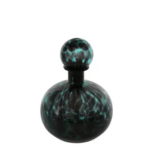 Jasper Glass Bottle Round Verdigris by Florabelle Living, a Vases & Jars for sale on Style Sourcebook